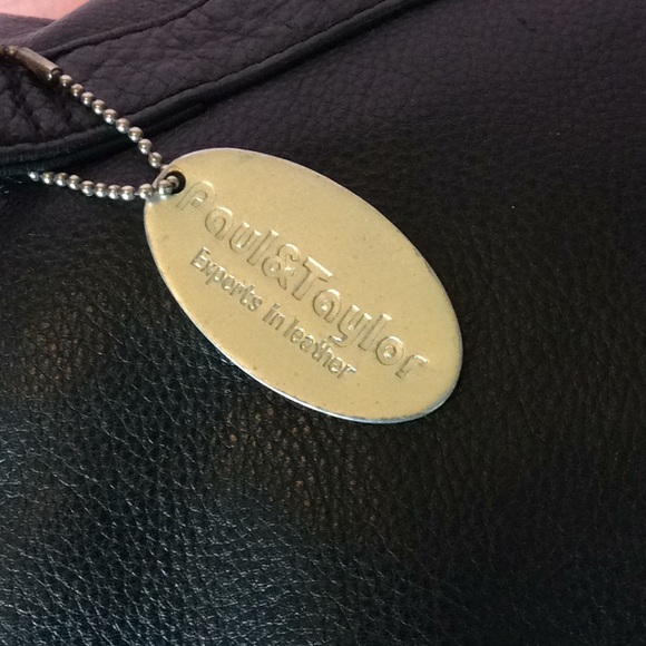 FINAL SALE PRICE Paul & Taylor Black Leather Handbag.   (CL) - Picture 2 of 6